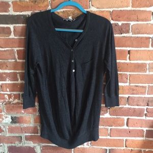 Quarter Button Sweater